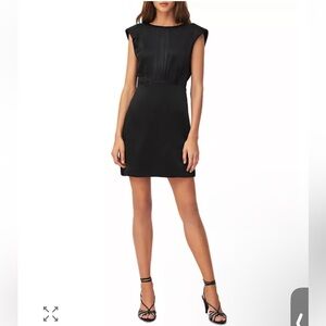 ba&sh Norma V-Back Mini Dress Black